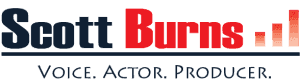 Scott Burns Voice Actor Producer Scott header logo